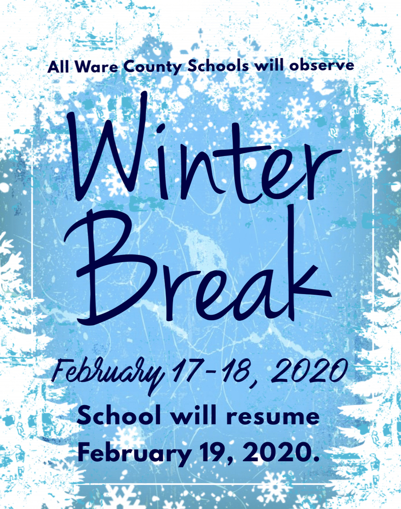 Winter Break is February 17-18, 2020
