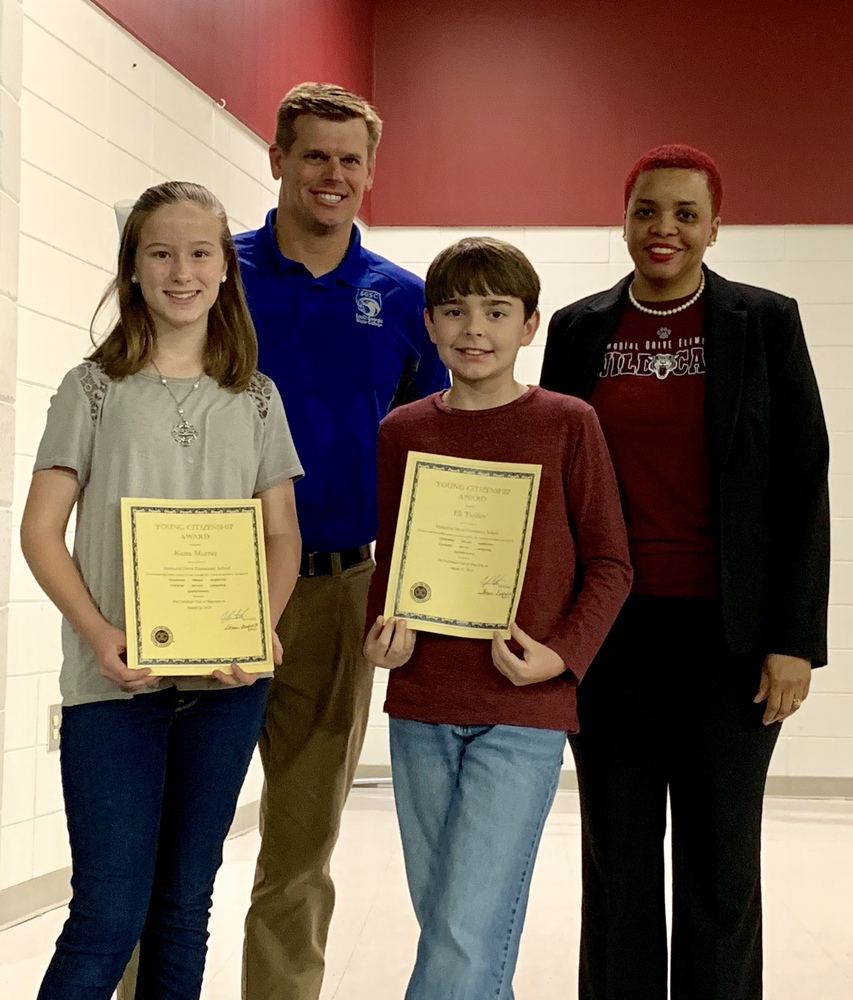 Young Citizenship Award Winners