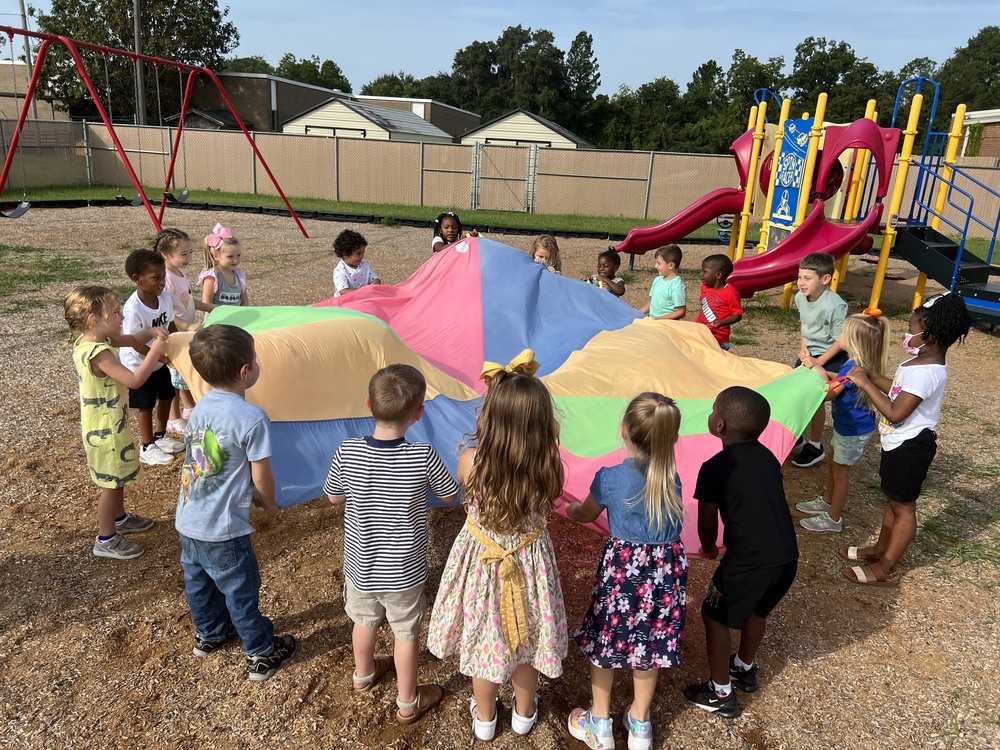 Students playing at recess