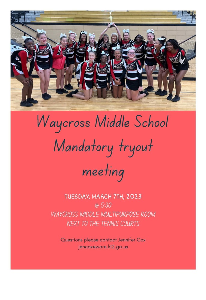 WXMS Mandatory Cheer Tryout Meeting