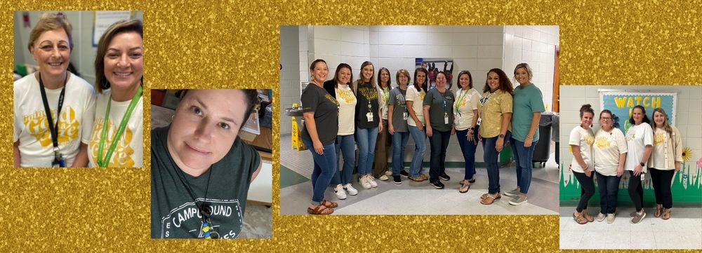 image of staff members wearing Going Gold shirts for month of the September