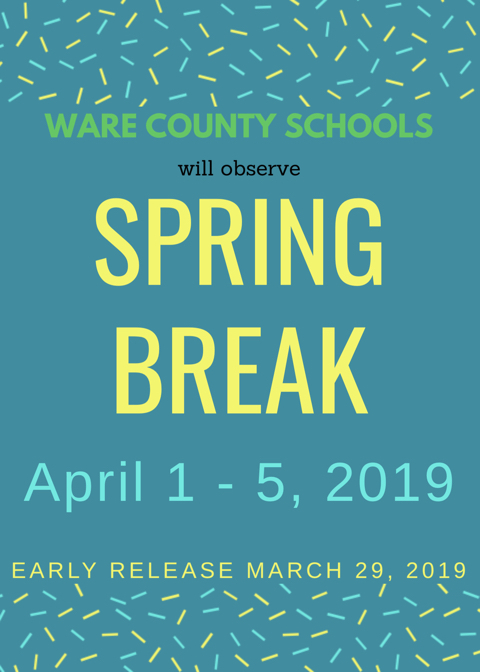 Early Release and Spring Break Information