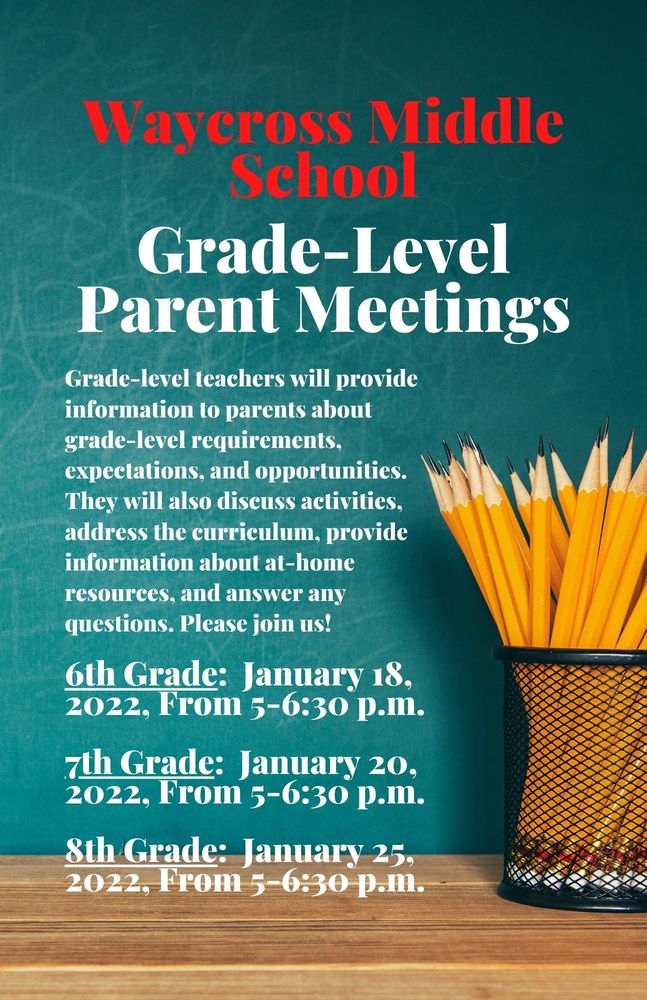 Grade Level Parent Meetings
