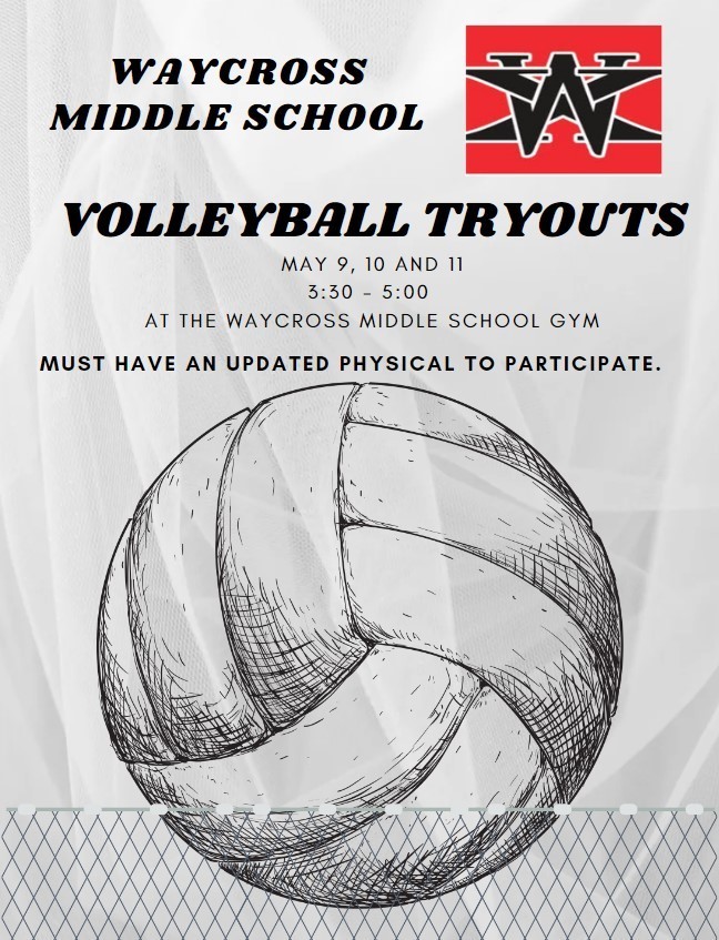 Volleyball Tryouts Waycross Middle School