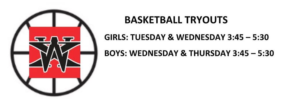 Updated information for basketball tryouts