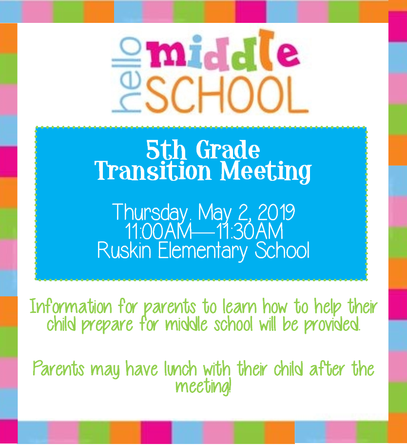 5th Grade Transition Meeting