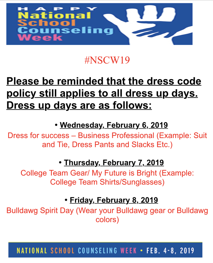 National School Counseling Week 2019