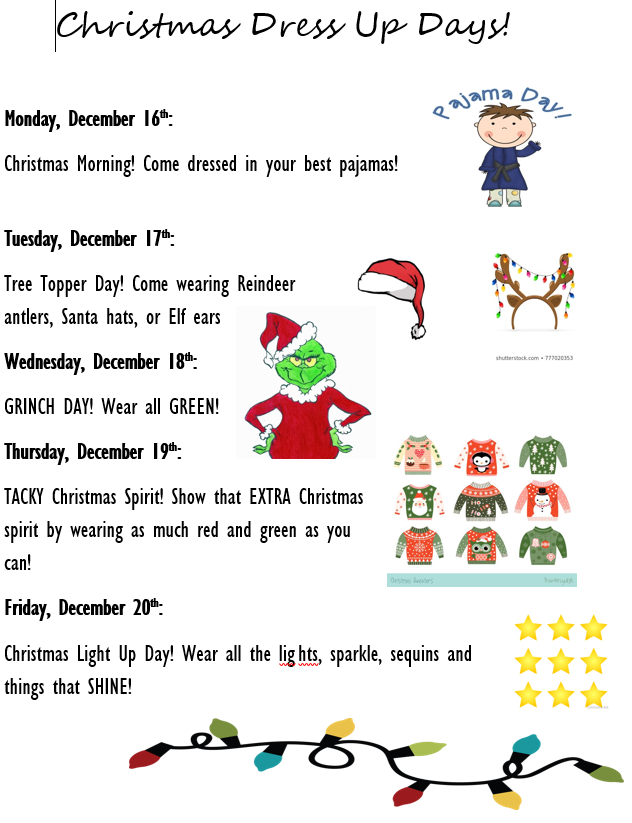 christmas dress up days