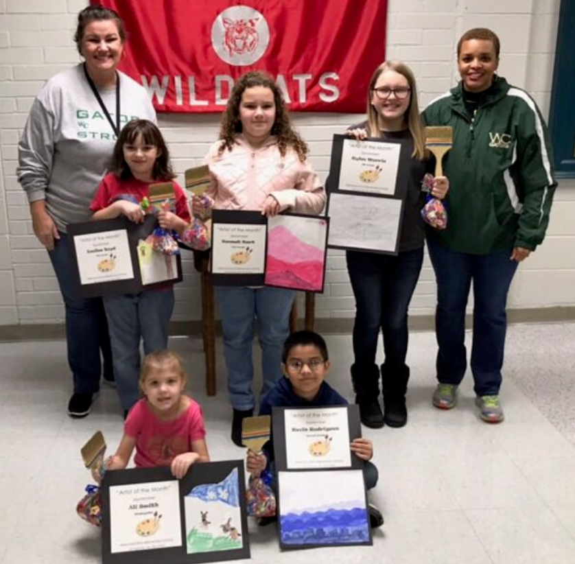 Memorial Drive Elementary Recognizes Artists of the Month for September