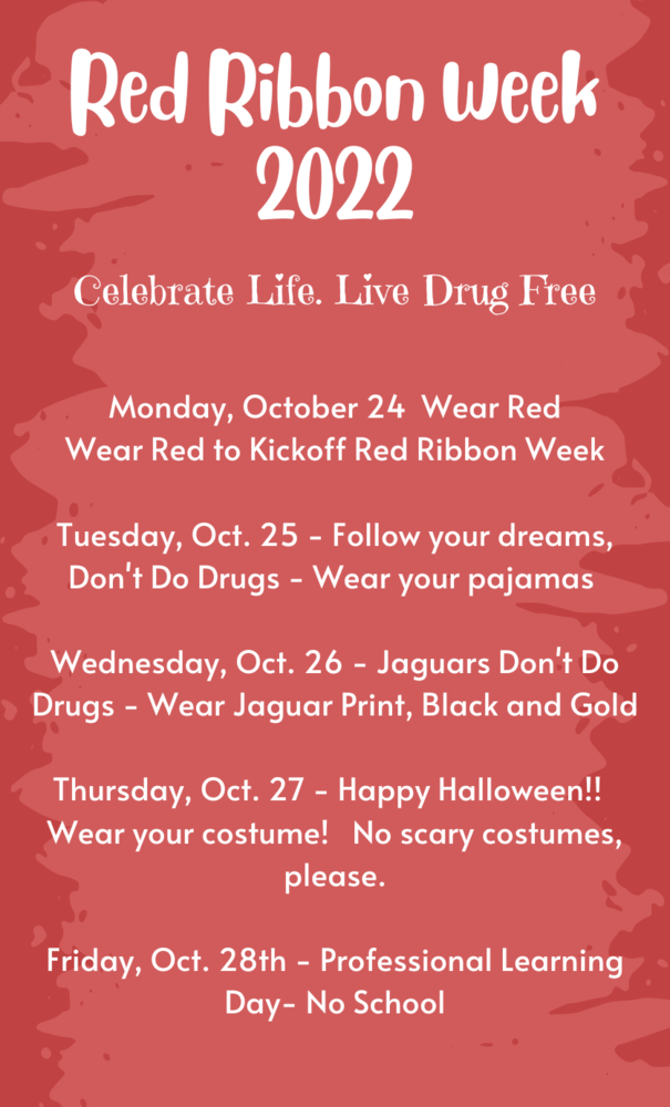 Text that reads Red Ribbon Week 2022