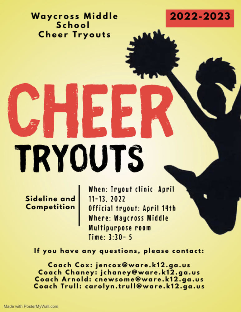 Cheer Tryouts Waycross Middle School