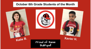 6th Grade Students of the Month