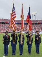JROTC on National Stage at GA-FLA Game