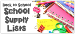 Waresboro School Supply Lists