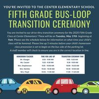 5th Grade Parents & Students Invited to Center's Bus-Loop Transition Ceremony