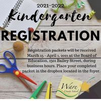 Kindergarten Registration Closes Thursday, April 1 at Noon