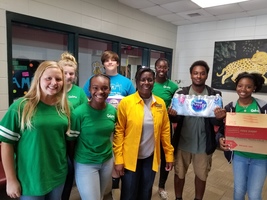 WCHS DECA Club Members Collect Donations for Hurricane Michael Victims