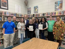 Local Author Makes Presentation to Middle School Libraries