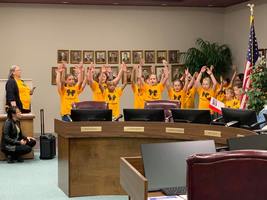 Wacona Elementary Students Perform for Board Members