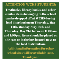 Instructions for WCHS Students to Return School Belongings