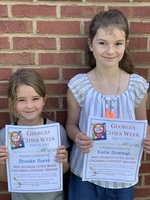 Brooke S. and Katie B. win Georgia Cities Coloring Contest!