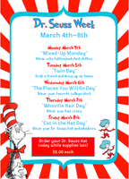 Celebrate Dr. Seuss Week March 4-8