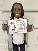 Center Fourth Grade Student Achieves Math Fluency Award