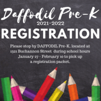 DAFFODIL Pre-K Registration Information