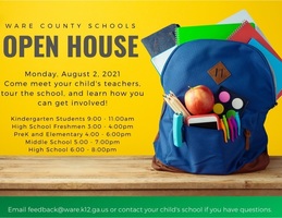 Open House is August 2, 2021