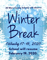 Winter Break is February 17-18, 2020