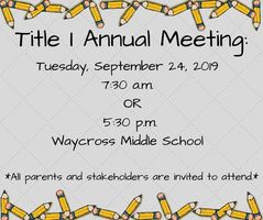 Title I Annual Meeting
