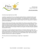 A Special Message from Supt. Smith to the Class of 2020