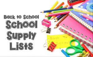 School Supply List 2020-2021
