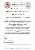 Digital Citizenship Lunch and Learn