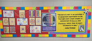 Center Elementary Featured at Board Office