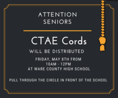 CTAE Cord Pickup is May 8th