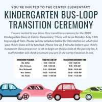 Kindergarten Parents & Students Invited to Bus-Loop Transition Ceremony