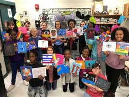 Waycross Middle School 6th Graders Provide Masterpieces for Art with Heart Refugee Auction
