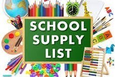 2020-2021 School Supply List