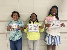 CENTER FOURTH GRADE STUDENTS ACHIEVE MATH FLUENCY AWARD