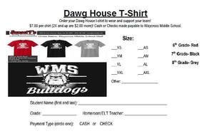 T-Shirt Order Form