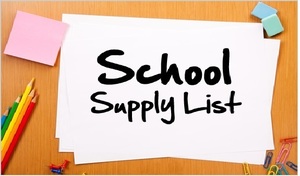 School Supply List 2020-2021