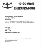 Cheerleading Tryouts