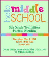 5th Grade Transition Meeting