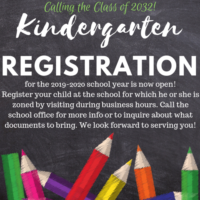 Kindergarten Registration Graphic