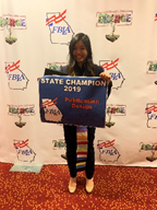 Maria M. 1st in state in Publication Design and 3rd in Introduction to FBLA