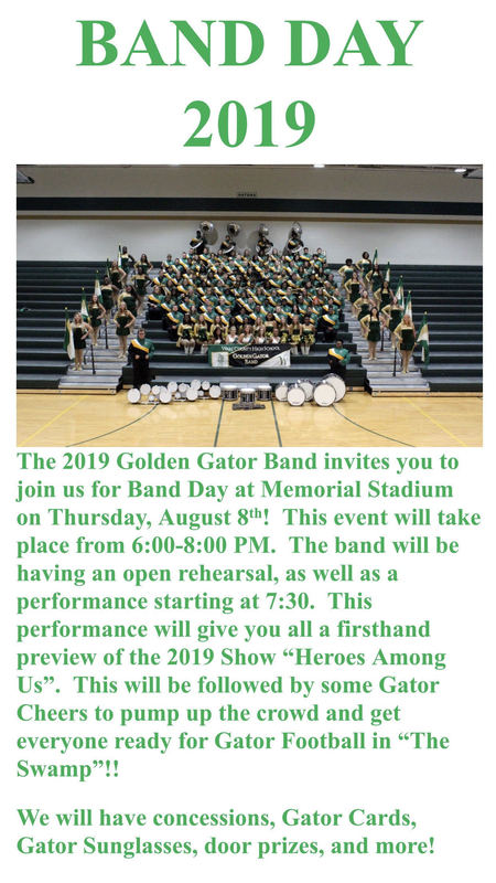 Band Day info